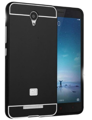 Други Бъмпъри за телефони Луксозен алуминиев бъмпър с твърд гръб за XIAOMI Redmi Note 2 черен